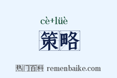 策略是什么意思的图片